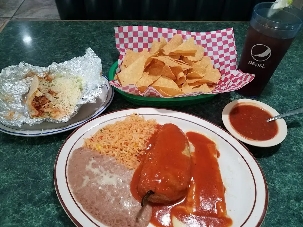 Chile Relleno Enchilada Soft Taco Combo